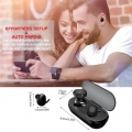 Y30 Bluetooth 5.0 True Wireless-Kopfhoerer Mini-TWS-Ohrhoerer Schweissfester Sport-Headset In-Ear-Kopfhoerer mit Mikrofon-Ladeko