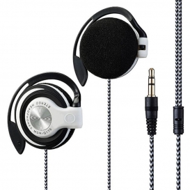 More about Wired Clip On Ear Sportkopfhörer Heavy Bass Headphone Schwarz