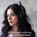 LED Katze Ohr Kopfh?rer RGB Farbe Bluetooth 5.0 Headsets Noise Cancelling Faltbare Erwachsene Kinder Kopfh?rer mit Mikrofon