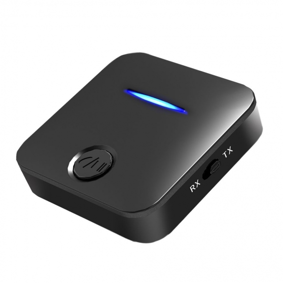 Bluetooth 5.0 Sender und Empfänger, 3,5 mm Aux, Stereo-Freisprech-Audio-Musik, Wireless-Adapter mit Mikrofon, für Auto-PC-TV-Kop