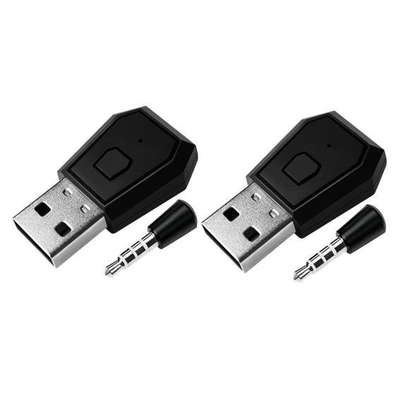 2x USB Bluetooth 4.0 Anschluss Drahtloser Bluetooth Empfänger Headset Adapter