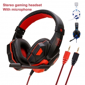 More about Soyto SY830MV Stereo Gaming Headset Lautstärkeregler mit Mikrofon für PC-(rot)