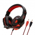 Soyto SY830MV Stereo Gaming Headset Lautstärkeregler mit Mikrofon für PC-(rot)