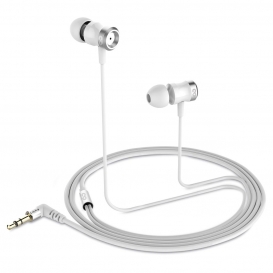 More about conecto In-Ear Kopfhörer / Earphones mit 3 Ohrpassstücken - 9.2mm Lautsprecher, dreifacher Kabel-Knickschutz, 1.2m Kabel (Aramid