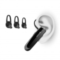 Drahtlose Bluetooth Einzigen Ohrhörer mit Mikrofon 20 Stunden Spielzeit Noise Cancelling Ohr-Haken Sport Headset Farbe Schwarz