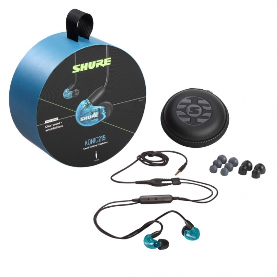 Shure Earphones SE215DYBL+UNI-EFS 3,5 mm Klinke Blau