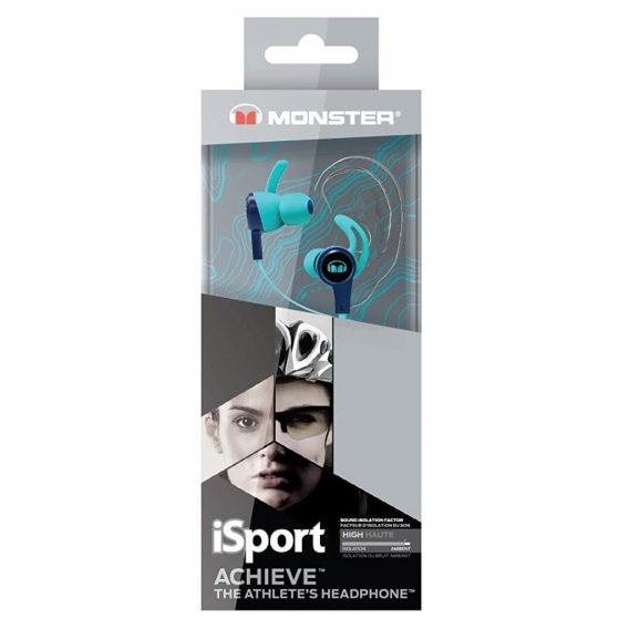 Monster Isport Achieve In-Ear Kopfhörer Blau