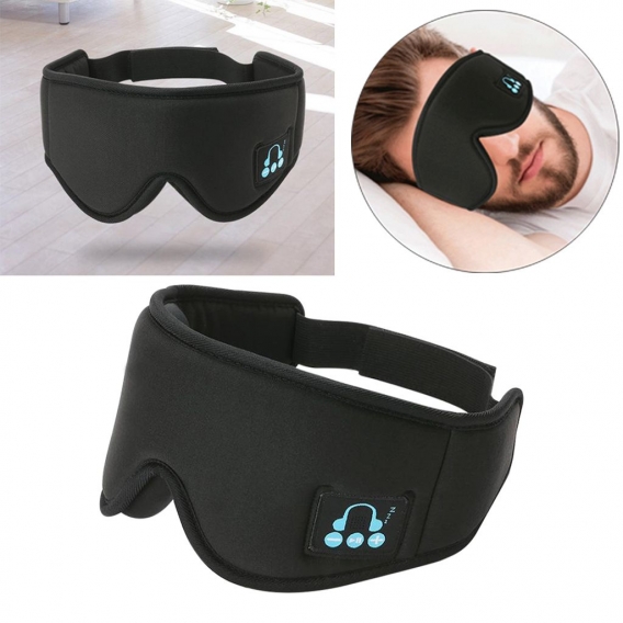 Drahtlose Bluetooth Stereo Augenmaske Schlafkopfhörer Zum Schlafen Farbe Schwarz