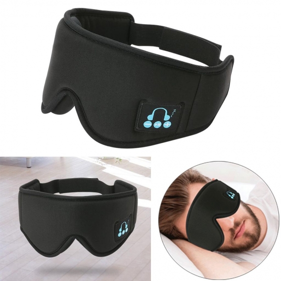 Drahtlose Bluetooth Stereo Augenmaske Schlafkopfhörer Zum Schlafen Farbe Schwarz