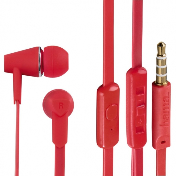 Hama In-Ear-Stereo-Ohrhörer "Joy", Rot