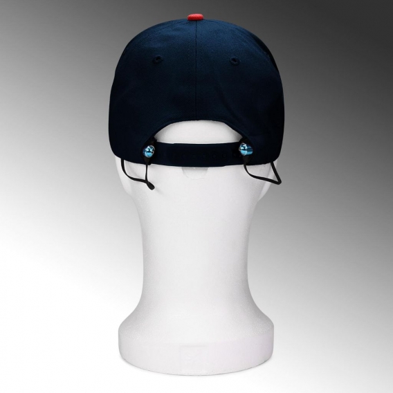 Urcover Bluetooth Cap Blau / Rot [ Freisprechfunktion laut leiser waschbar ] Snap-Back Unisex Musik Baseballkappe Mütze inkl. US