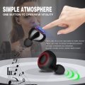 Kabelloser Bluetooth 5.0 HiFi-Stereo-Sound In-Ear-Sportkopfhörer Headset Rot