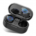 Bluetooth Kopfhörer, Kabellose Kopfhörer In Ear mit Premium Klangprofil mit intensivem Bass, Wireless Kopfhoerer mit LED Digital