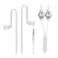 3,5 mm Universal Binaural Air Tube Earphones mit Strahlenschutz und Mikrofon für iPhone