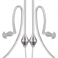 3,5 mm Universal Binaural Air Tube Earphones mit Strahlenschutz und Mikrofon für iPhone