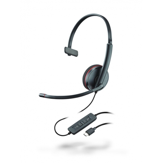 Poly Headset Blackwire C3210 monaural USB-C (Schwarz)