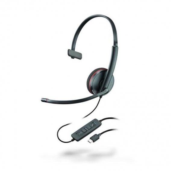 Poly Headset Blackwire C3210 monaural USB-C (Schwarz)