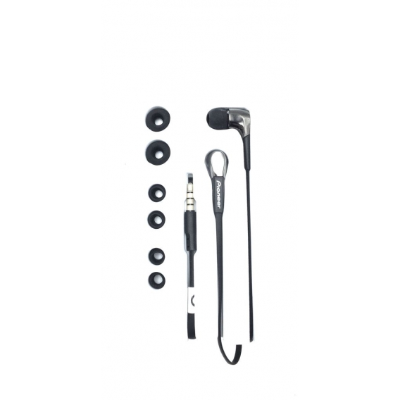 Pioneer SE-CL722T-K In-Ear-Kopfhörer Flachbandkabel Aluminium Design Schwarz