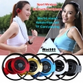 Drahtloser Bluetooth Stereo Sound Kopfhörer MP3 Player Sport Kopfhörer mit Mikrofon Schwarz