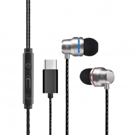 More about USB Typ C Kopfhörer Wired in-ear Kopfhörer Earbuds, Große Kompatibilität mit Premium Sound Farbe Silber