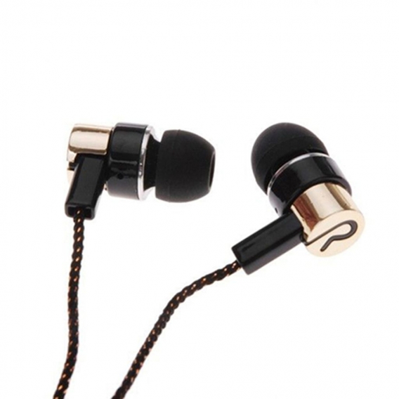 3,5-mm-In-Ear-Kopfhörer,kabelgebundenes Stereo-Headset,kabelgebundene MP3-In-Ear-Kopfhörer,Golden