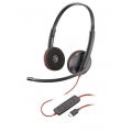 Plantronics Headset Blackwire C3220 | binaural | USB-C | SoundGuard | Schwarz