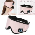 Schlaf Headset Bluetooth 5.0 3D Augenmaske Kopfhörer Kopfhörer für Musik Schlafen Farbe Rosa