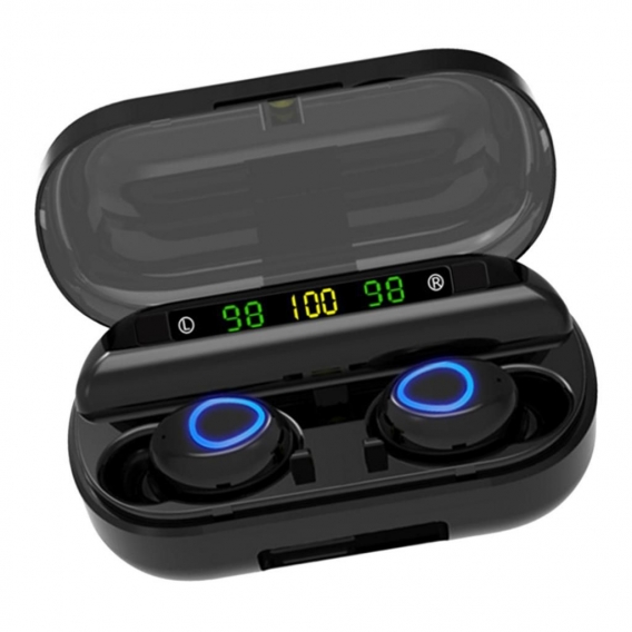 Bluetooth Kopfhörer Kabellos In Ear Kopfhörer Drahtlose Ohrhörer mit Mikrofon, 2000 mAh Ladebox