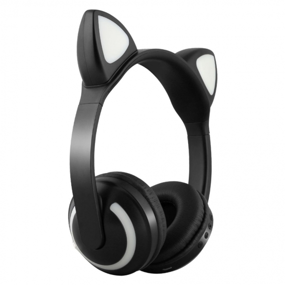 Drahtlose Bluetooth Headset Katze Ohr Kopfhörer Stereo Musik Ohrhörer, LED-Licht, Blinkend