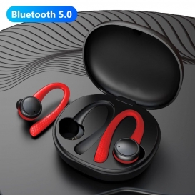 More about T7 Pro TWS Wireless Bluetooth 5.0 Kopfhörer HiFi Stereo Kopfhörer Sport Headset-(rot)