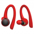 T7 Pro TWS Wireless Bluetooth 5.0 Kopfhörer HiFi Stereo Kopfhörer Sport Headset-(rot)