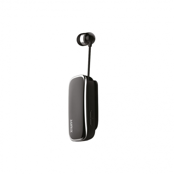 Sunix Wireless Earphone Bluetooth Headset Ohrhörer mit Kragen, Geräuschunterdrückung Kopfhörer mit Mikrofon in Schwarz