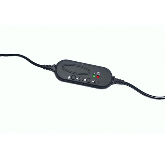 Einseitiger USB-Kabel-Headset-Callcenter-Mono-Kopfhoerer mit einstellbarer Lautstaerkeregelung fuer Mikrofonstummschaltung fuer 