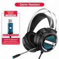 X9 Stereo Gaming Headset 7.1 Virtual Surround Bass Gaming Kopfhoerer Over-Ear-Spiel Kopfhoerer USB-Stecker Lautstaerkeregler mit