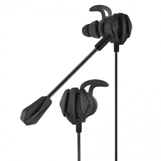 G6 Dynamische Rauschunterdrückung In-Ear-Kopfhörer mit Kabelanschluss und Dual-Mikrofon-(Schwarz)