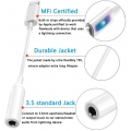 WIKIPro Lightning to Headphone Jack Adapter Dongle [ MFi Certified ] Earbuds Headphone Converter for Apple iPhone XR/Xs/Xs Max/X