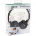 InLine® 55351 InLine® Headset mit Kabelmikrofon, schwarz