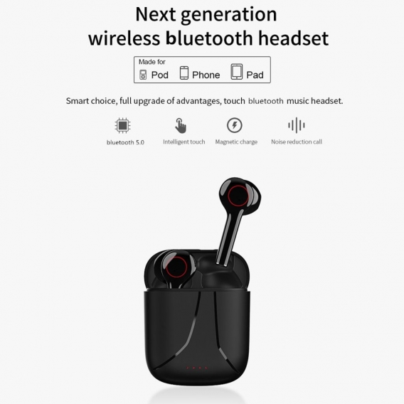 L31 Wireless TWS Bluetooth 5.0 HD Anruf HiFi Stereo Kopfhörer Sport Ohrhörer Schwarz