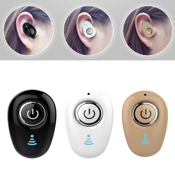 Mini-Bluetooth-Kopfhörer mit Freisprechfunktion für In-Ear-Stereo-Ohrhörer, weiß