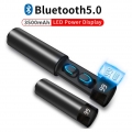 TWS Drahtlose Ohrhörer 3D Stereo Mini Bluetooth Kopfhörer 5.0 mit Dual Mic Sport Wasserdichte Kopfhörer Auto Pairing Headset, Sc