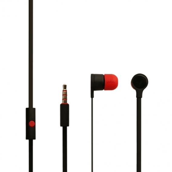 Original HTC Headset RC295 in Schwarz Rot für One M9 InEar In-Ear Kopfhörer Ohrhörer Head-Set 3,5mm Stecker Stereo Sound + grati