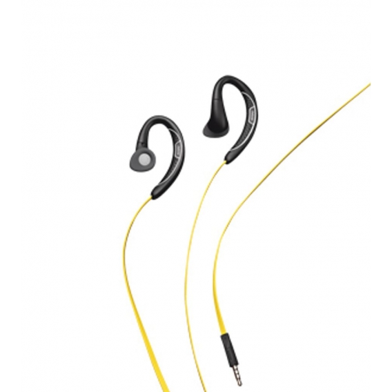 Jabra Sport Corded Apple, Verkabelt, Ohrbügel, im Ohr, Binaural, Im Ohr, 30 g, Schwarz, Gelb