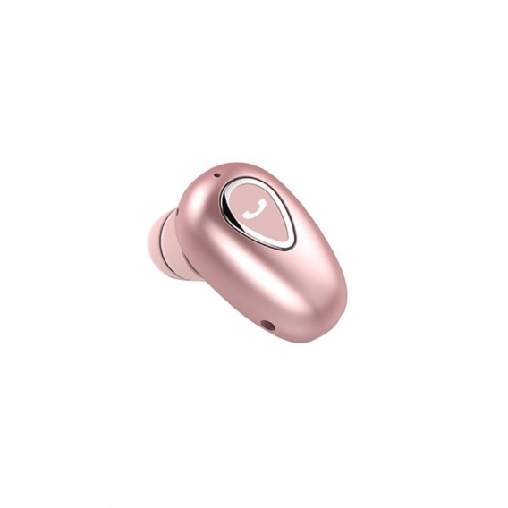 1 Stück Mini In-Ear Bluetooth Kopfhörer Sport Stereo Kopfhörer mit Mikrofon Pink