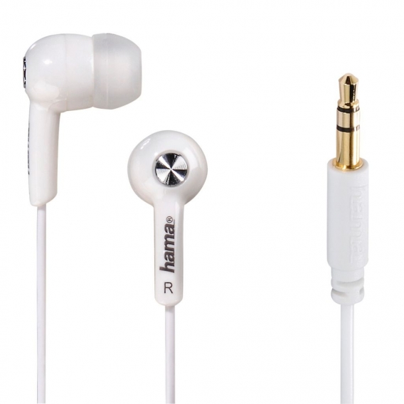 Hama In-Ear-Stereo-Ohrhörer "Basic4Music", Weiß