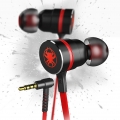 In-Ear-Kopfhörer mit Kabel, magnetischer PC-Telefon-Gaming-Headset mit Mikrofon, rot