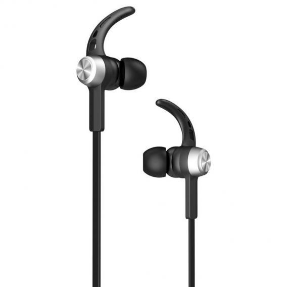 Baseus Magnet Earphone Bluetooth Headset In-Ear Ohrhörer kompatibel mit Android & iOS in Schwarz / Silber