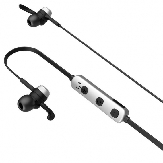 Baseus Magnet Earphone Bluetooth Headset In-Ear Ohrhörer kompatibel mit Android & iOS in Schwarz / Silber