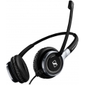 Sennheiser SC 660 - Kopfhörer - Kopfband - Büro/Callcenter - Schwarz - Silber - Binaural - 1 m Sennheiser