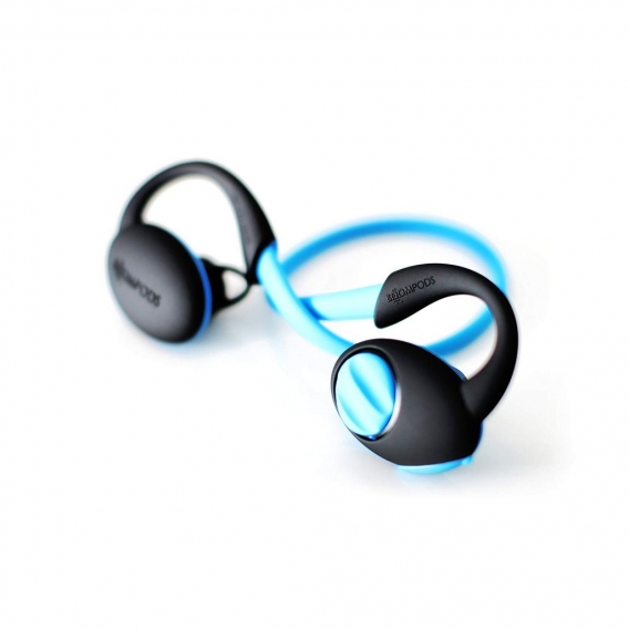 Boompods in-Ear Bluetooth Kopfhörer Sportpods Enduro mit Ohrbügel Blau "wie neu"