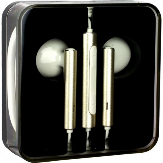 Original Huawei Headset AM16 Gold Jewel Case in Gold für Mate 10 Lite Kopfhörer Ohrhörer geformt Head-Set 3,5mm Stecker Stereo S